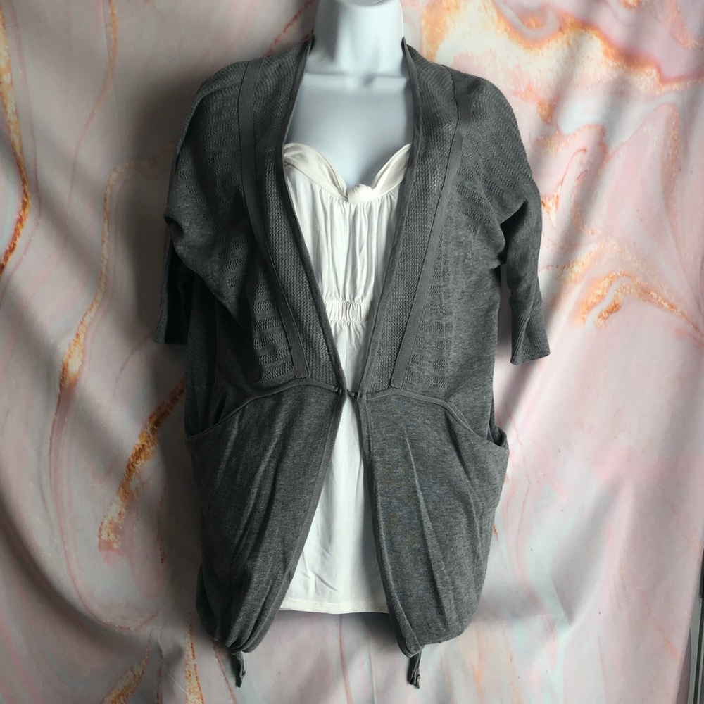 DKNY White Tee with Gray Shrug